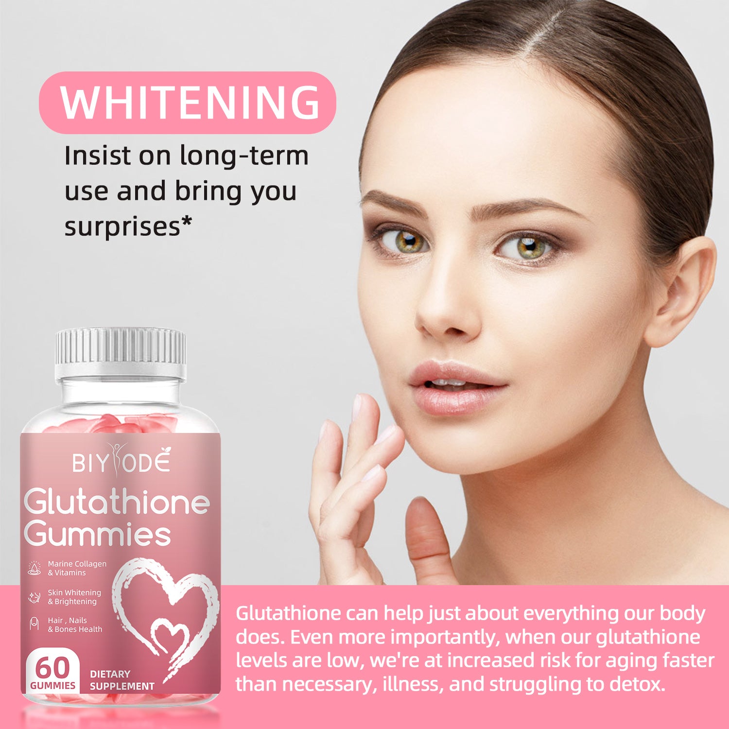 BIYODE Glutathione Skin Care - Skin Brightening Anti-Aging Collagen BIYODE Glutathione Skin Care - Skin Brightening Anti-Aging Collagen