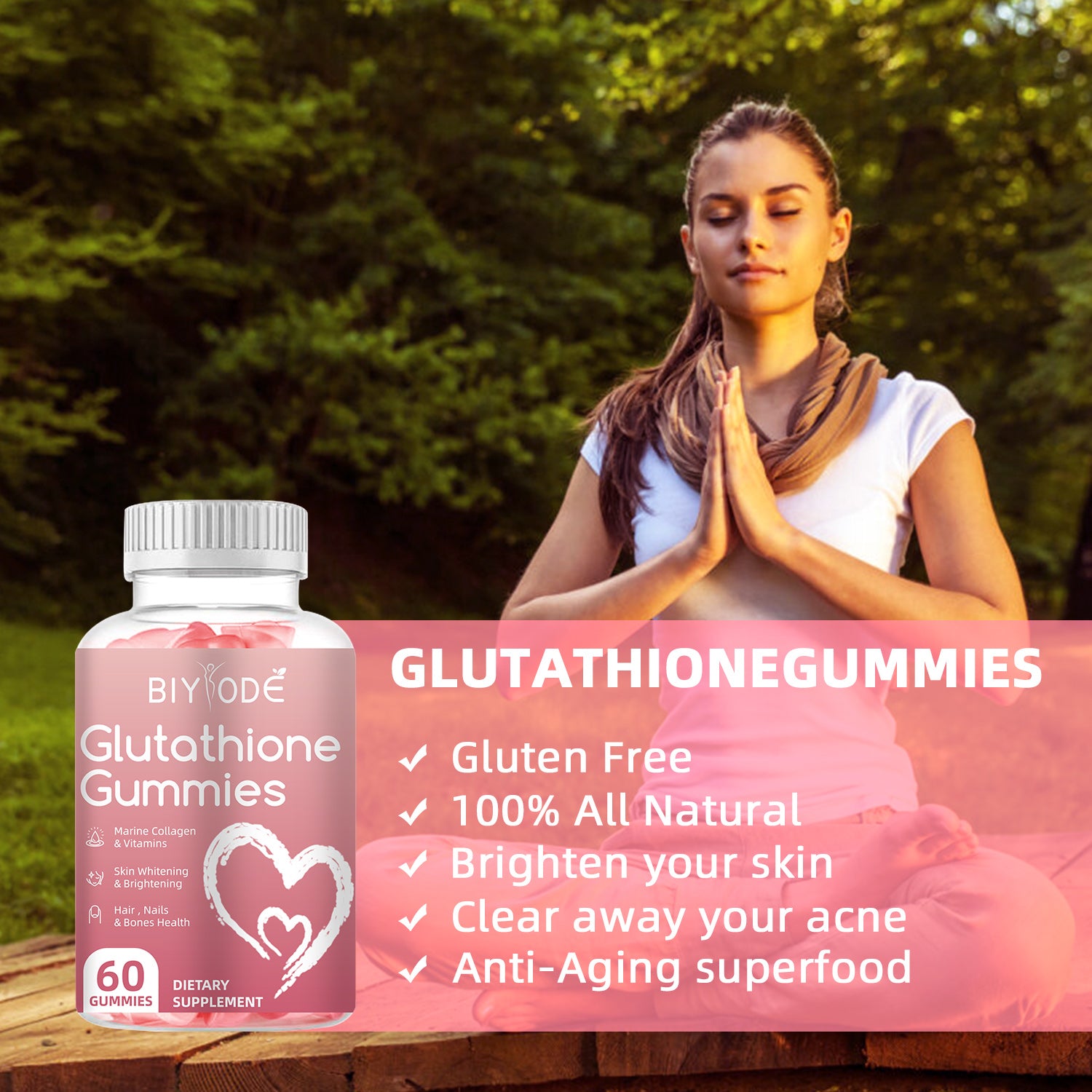 BIYODE Glutathione Skin Care - Skin Brightening Anti-Aging Collagen BIYODE Glutathione Skin Care - Skin Brightening Anti-Aging Collagen