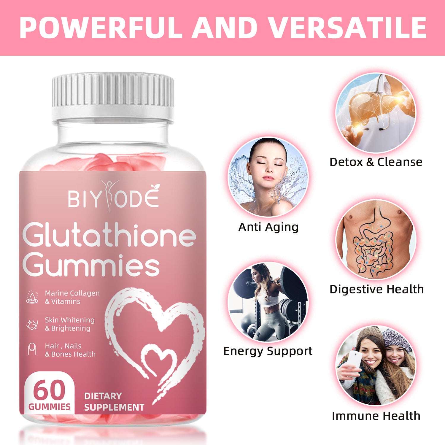 BIYODE Glutathione Skin Care - Skin Brightening Anti-Aging Collagen BIYODE Glutathione Skin Care - Skin Brightening Anti-Aging Collagen